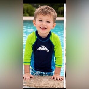 Toddler Swim Tee Rash Guard Shirt